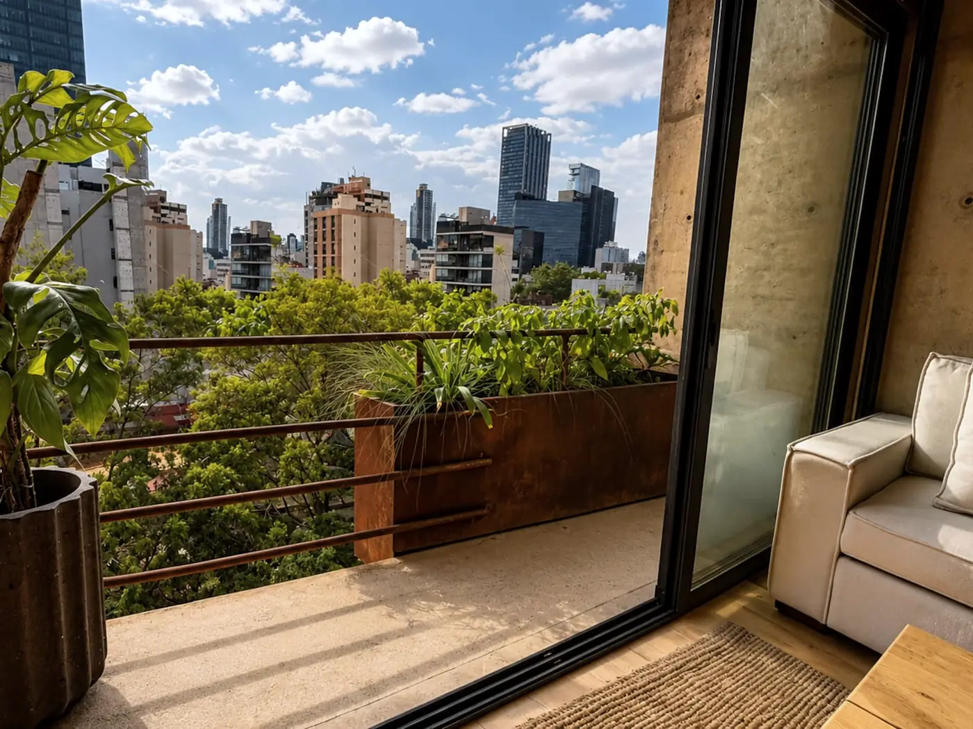 The view from KIN’s balcony
